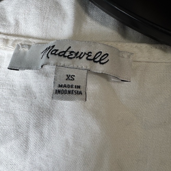 Madewell White Button-Side Midi Dress - Picture 8 of 9